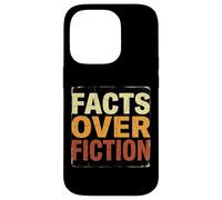 Facts Over Fiction Retro Truth Logic Vintage Text Case for iPhone 14 Pro