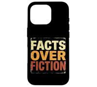 Facts Over Fiction Retro Truth Logic Vintage Text Case for iPhone 16 Pro