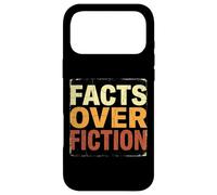 Facts Over Fiction Retro Truth Logic Vintage Text Case for iPhone 17 Pro Max