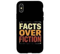 Facts Over Fiction Retro Truth Logic Vintage Text Case for iPhone X/XS