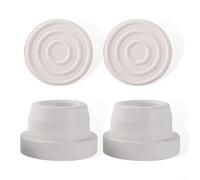 FACULX 2 Pcs Swimming Pool Ladder Bumper Rubber , Rubber Pool Ladder Bumpers, Pool Ladder Replacement Accessories, Non Slip Design, White