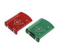 FACULX 2PCS Laser Targets Magnetic Floor Laser Targets Plate Laser Card with Stand for Green Laser Level Red Laser Level to Enhancing the Visibility