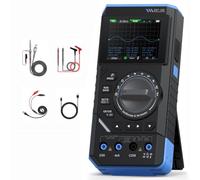 FACULX 3 in 1 Portable Oscilloscope Multimeter, Digital Oscilloscope Multimeter Signal Generator, DST-210/DST-201 Oscilloscope 10MHz Bandwidth 48MSa/s Sampling Rate