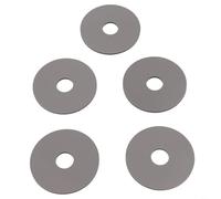 FACULX 5-Pack Dual Flush Cistern Valve D1D D2D Diaphragm Washer Seal AH0007100R, ID 0.67" OD 2.6" Thickness 0.1", Bathroom Accessories
