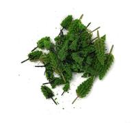 FACULX 50 Miniature Trees Model Train Railroad Scenery Landscape Scale OO HO N Z Gauge Green Plastic DIY Layout Wargame Diorama Project Accessories(A)