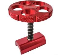 FACULX Aluminum Alloy Folding Bike Handle, Five-Hole Round(Red)