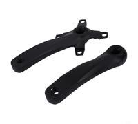 FACULX Bicycle Crankset BCD104 Crank Arms 152mm 9/16 Thread 7-11 | Alloy Crank Arms, BCD104, 152mm Length, 9/16 Pedal Thread, Fits 7 8 9 10 11 Speed, Black
