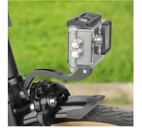 FACULX Bicycle Out-Front Light Holder Aluminum Alloy for durable Build | Quick 60s install, screw-cap secure, fits folding bikes, alloy build, black finish(C)