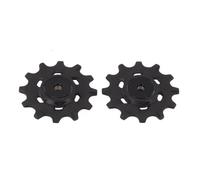 FACULX Bicycle Rear Derailleur Wheel 12T Set for SRAM FACULX | for xx1 XO1 X1 for gx NX for apex for rival for force RED 11 Speed Narrow Wide Pulley for Mountain Bike Black Plastic