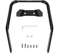 FACULX Bicycle Saddle Bag Bracket, Matte Black, 14x12x9cm | Aluminium Alloy Seat Mount for Stable Rear Storage, Anti-Shake Cycling Accessory with Water Bottle Cage Holes,