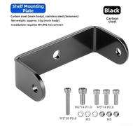 FACULX Bike Rack U Clamp Seat Stay Adapter Without Eyelets, M5 for m6 | No Drill, Heavy Duty, General Rear Carrier, M5 for m6 Bracket, Cargo Rack Fitting