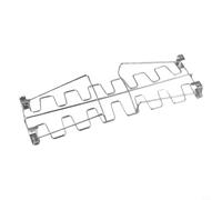 FACULX Chicken Leg Rack, 14-Slot 304 Stainless Steel Wing Holder For Grill, Even Cooking No Flipping, Dishwasher Safe, Foldable For Oven BBQ Outdoor