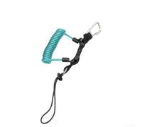 FACULX Diving Reef Hook Lanyard, Camera Anti-Lost Spring Coil with Quick Release Buckle, Underwater Photography Accessory, for Cameras, Diving Torch(Blue)