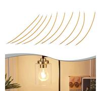 FACULX DIY Pack of 10 LED Flexible Filament, LED bulb Filament, 3V, Flexible Filament, 2200K Bulbs, LED Diodes, Flexible Filament Lamp Parts, LED Diode Bulbs Filament(130mm)