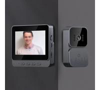 FACULX Doorbell Camera Wireless, Doorbell Camera with Monitor, Video Intercom with 4.3" Screen Video Doorbell Phone Security Camera Door Bell Intercom