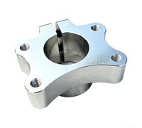 FACULX Dual Crown Stem Adapter 28.6mm Aluminum Alloy Black | CNC precision machined, 30mm rise height, lightweight 116g, black color option, smooth chamfered edges(Silver 40mm)