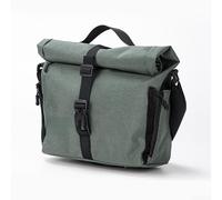 FACULX Foldable Bike Front Bag for Brompton and for dahon FACULX | Pig Nose Mount, Roll for top Waterproof Oxford Cycling Pannier, Expandable Handlebar Storage