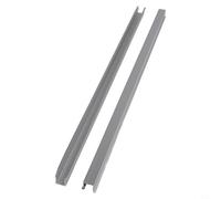 FACULX Folding Door Pulley Sliding Track Set, Aluminum Alloy Lower Top Hung Hardware for 60kg Max Load, 50cm Length, Space-Saving Design(Lower Door Track)