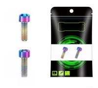 FACULX for Mountain Bike Crank Fixing Bolts M6x18mm 5.8g Light for Mountain | for durable aluminum construction, anti- coating, lightweight design, easy hex install, gold color(Colorful)