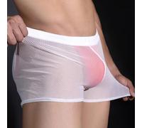 FACULX for ultra Thin Mesh Trunks 27.6 Inch Waist Fit for ultra Thin | See-through mesh fabric, low rise waist, breathable for sleep, lounge, and for hotel stays