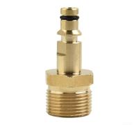 FACULX Garden Hose Quick Connect Nipple, Solid Brass Max 220 Bar Pressure Washer Accessory, for Car Wash Tools Garden Irrigation Systems