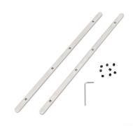 FACULX Guide Rail Connector Kit, Track Saw Accessories, Stainless Steel Rail Extension Set, with Screws Wrench for Long Straight Cutting
