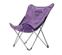 FACULX High Back Moon Chair Camping Reclining Folding Chair | with 4 Adjustable Positions, Portable Lightweight Aluminum Outdoor Seating for Beach Fishing