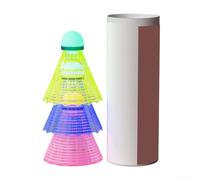 FACULX LED Badminton Shuttlecocks Glow In Dark Nylon Birdies For | Glow In Dark Badminton Shuttlecocks LED Light Up Nylon Birdies For Night Play Outdoor Garden Beach Party