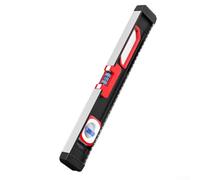FACULX Magnetic for spirit Level - High Precision Aluminum Alloy Body | with Strong External Magnets for Metal Surfaces, Drop-Proof Plastic Edges, Easy Hang Hook, Portable Kit for