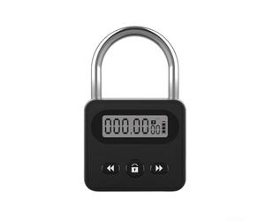 FACULX Metal Timer Lock, 999 Hours Max, USB Rechargeable Padlock with LCD Display, Multi-Function Electronic Security Lock, for Effective Time Management
