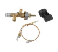 FACULX Patio Heater Repair Kit - Gas Thermocouple and Tilt Switch | Set for Safety Flameout Protection, Brass Probe Replacement Part for Dome Tabletop Standing Outdoor Heaters Fix