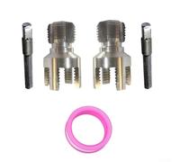 FACULX Pipe Threading Tool, 20MM 25MM Integrated Internal External Thread Cutter, for Water PPR PVC Plumbing System, Pipe Die Tapper(20MM+25MM)