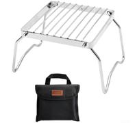 FACULX Portable Camping Stove Stand Foldable Stainless Steel Grill