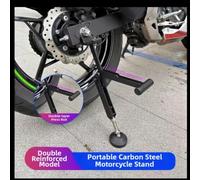 FACULX Portable Motorcycle Lift Stand Paddock Support Frame | Alloy, Front Rear Wheel, Compact Folding Garage Jack, Lightweight Elevator