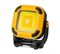 FACULX Portable Rechargeable LED Work Light with Magnetic Base and Tripod Mount, 1200mAh Battery for Camping, Fishing and Home Repairs(Yellow)