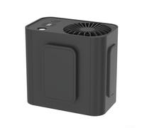 FACULX Portable Waist Fan with 4 Speeds Digital Display 3600mAh Battery Rechargeable Hands-Free Personal Cooling Fan for Outdoor Camping Travel(Black)