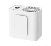 FACULX Portable Waist Fan with 4 Speeds Digital Display 3600mAh Battery Rechargeable Hands-Free Personal Cooling Fan for Outdoor Camping Travel(White)