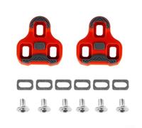 FACULX Road Bike Cleats for Look for keo Self Locking Pedal Plates | 0 4.5 9 Degree Float Options, Anti Slip for tpu Grip, Lightweight Nylon Plates, Cycling Shoes Use