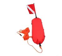 FACULX Scuba Dive Float Buoy with Rope and Flag, High | Visibility for surface Marker Buoy for Spearfishing Snorkeling Freediving, Diver Down Signal Equipment Safety