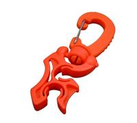 FACULX Scuba Diving Hose Holder, Rotatable Clip for Regulator(Dark orange)
