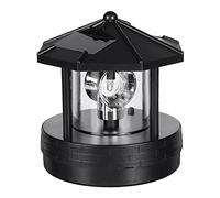FACULX Solar LED Rotating Lighthouse, for 360 Degree Rotating Lamp, LED Solar Garden Lights, Waterproof Lighthouse for Outdoor Garden Yard Decoration