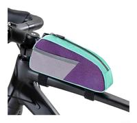 FACULX Touch Screen Compatible for top Tube Bag for Phones Touch Screen | 0.8L capacity, water-resistant PU fabric, for slim 5.5cm profile, mesh side pocket, color-block style(Purple)