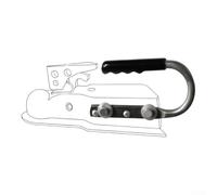 FACULX Trailer Coupler Release Lever Handle for Heavy Duty | Boat for rv Utility Trailer, Galvanized Steel for hitch Locking Pin with Non-Slip Grip, Direct Bolt-On Replacement