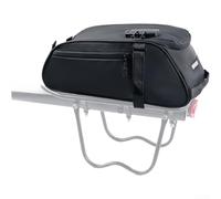 FACULX Waterproof Bike Pannier Bag with Lock, 8L Cycling Rear | Saddle Bag, Reflective Oxford Cloth Luggage, Convertible Shoulder Bag for Night