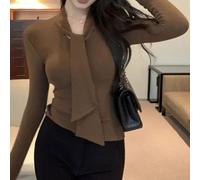FACULX Women's Brushed Fleece for top Long Sleeve Thermal Base Layer | Shirt Soft Warm Winter Pullover for Daily Home Vacation Holiday Wear Pure Color Regular Fit Elastic Ladies Tops
