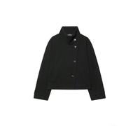 FACULX Women's Stand Collar Short Coat Polyester Casual | Stand collar design, short length , pure color style, moderate stretch, daily casual wear