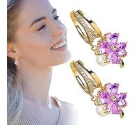 Facyn® Four Leaf Flower Earrings Elegant Gift for Girls and Sisters