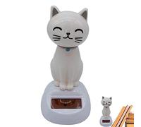 Facynde Solar Dancing Toy - Light Power Supplied Cute Cat Dashboard Ornaments,Small Animated Bobble Dancer Car Dashboard Decor for Kids, Boys, Girls, Children, Women, Men