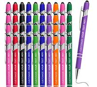 Fadace Up to 500 Pcs personalised Pens Bulk Custom customised Pen with Stylus Free Engraving Ballpoint Pens Set with Your Name Text for Business Women Men Graduation Wedding Gift 48 Packs