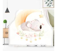 Fadaing Koala Blanket 150 x 200 cm Cuddly Blankets Cute Cartoon Zoo Animal Pattern Blankets Thick Blanket Warm Sofa Blankets Blanket Koala Flannel Sleeping Blanket for Adults Children (11.150 x 200 cm